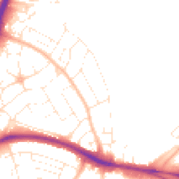 Daytime road noise heatmap for BS34 7HP