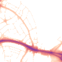 Daytime road noise heatmap for BS34 7HS