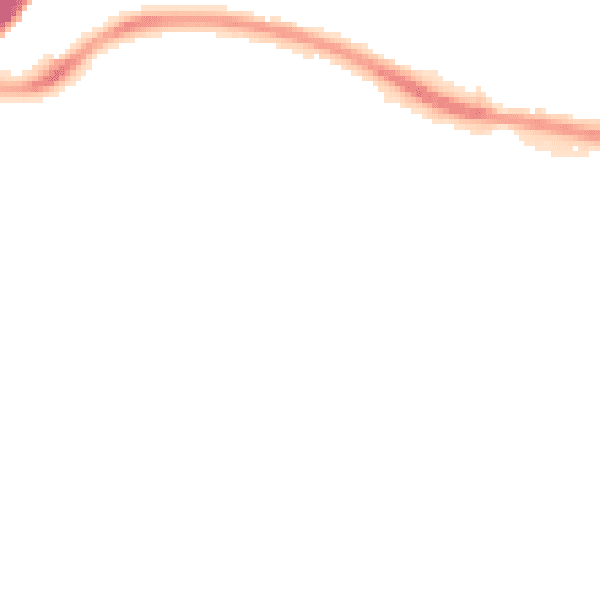 Night-time road noise heatmap for BS34 7LD