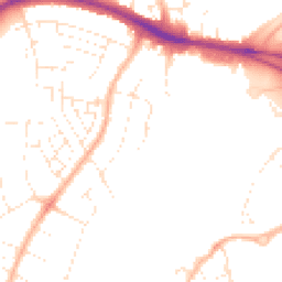 Daytime road noise heatmap for BS34 7LJ