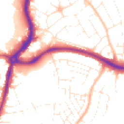 Daytime road noise heatmap for BS34 7LY