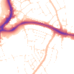 Daytime road noise heatmap for BS34 7NG