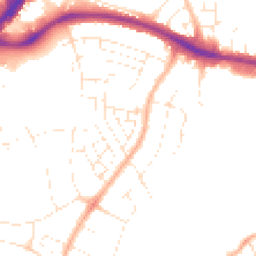 Daytime road noise heatmap for BS34 7NH