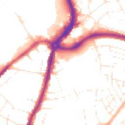 Daytime road noise heatmap for BS34 7PD