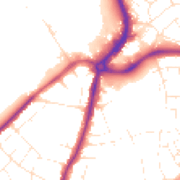 Daytime road noise heatmap for BS34 7PT