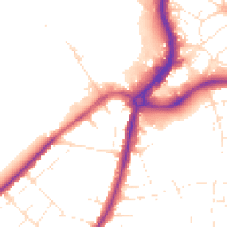 Daytime road noise heatmap for BS34 7QU