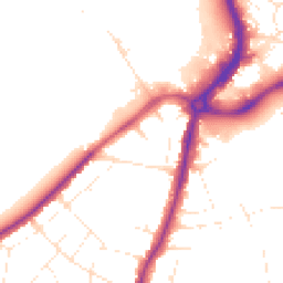 Daytime road noise heatmap for BS34 7QX