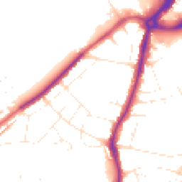 Daytime road noise heatmap for BS34 7RL