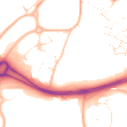 Daytime road noise heatmap for BS34 8BW