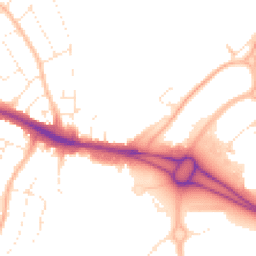 Daytime road noise heatmap for BS34 8QP