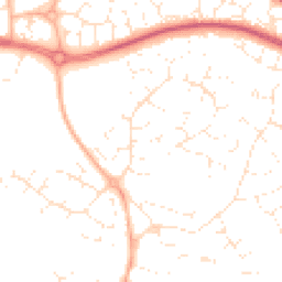 Daytime road noise heatmap for BS34 8UJ