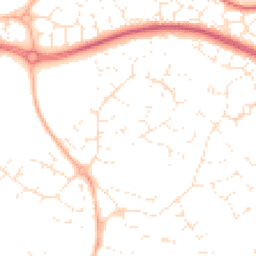 Daytime road noise heatmap for BS34 8XH