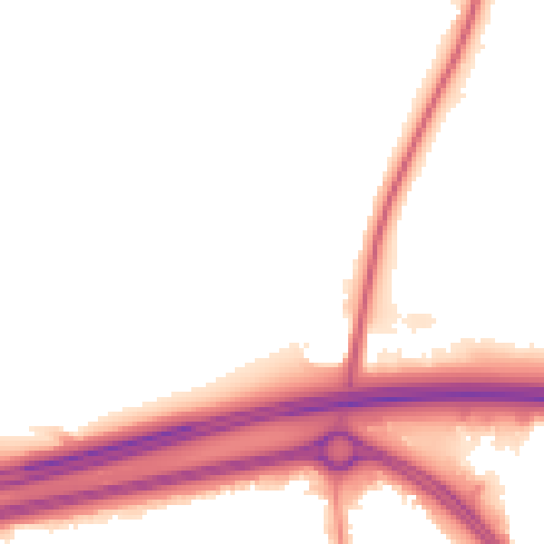 Night-time road noise heatmap for BS36 1AG