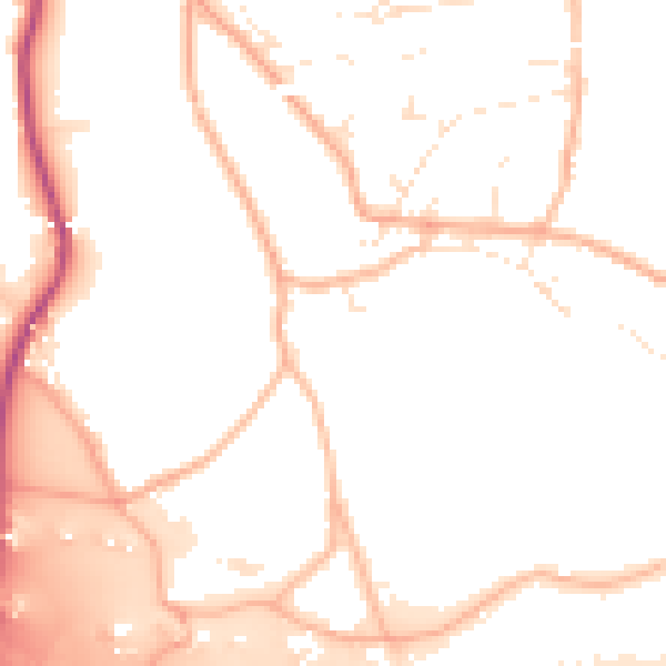 Daytime road noise heatmap for BS36 1BE