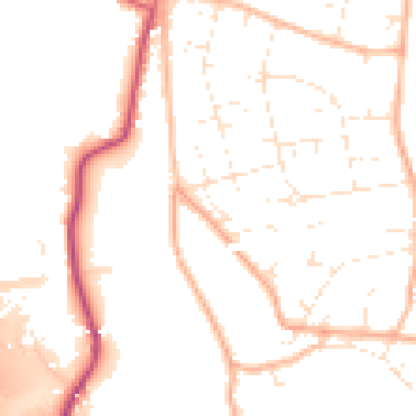 Daytime road noise heatmap for BS36 1BL