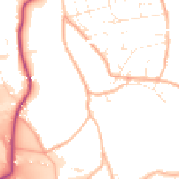 Daytime road noise heatmap for BS36 1BP