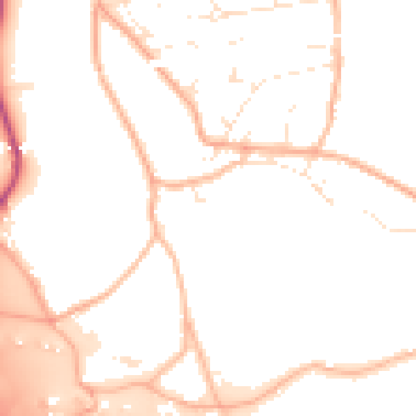 Daytime road noise heatmap for BS36 1BU