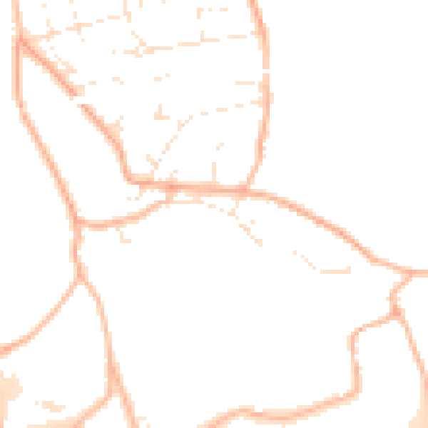 Daytime road noise heatmap for BS36 1BY