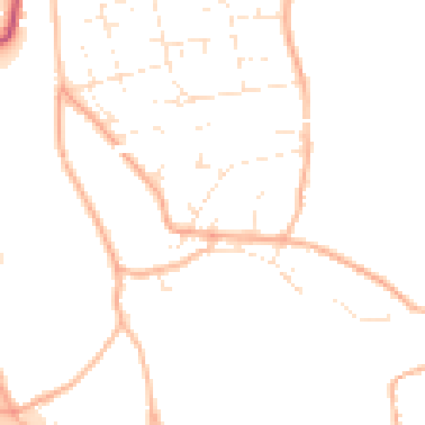 Daytime road noise heatmap for BS36 1DA