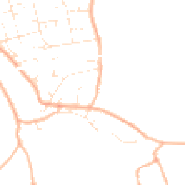Daytime road noise heatmap for BS36 1DD