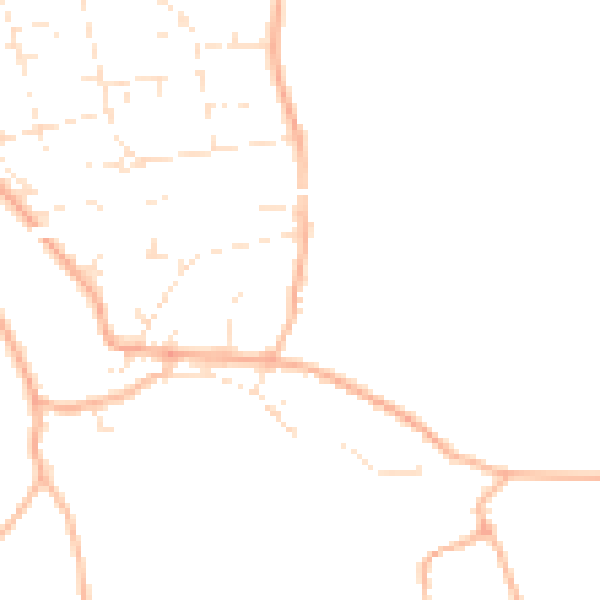 Daytime road noise heatmap for BS36 1DE