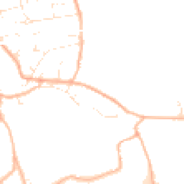 Daytime road noise heatmap for BS36 1DG