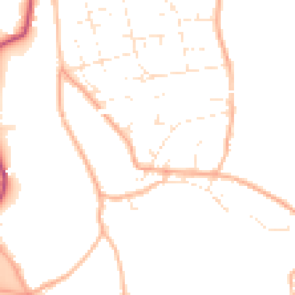Daytime road noise heatmap for BS36 1ER