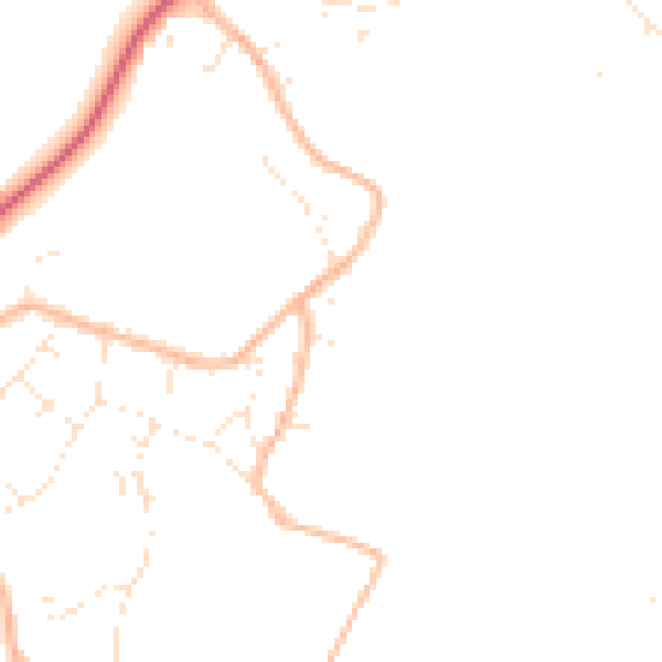 Daytime road noise heatmap for BS36 1QU