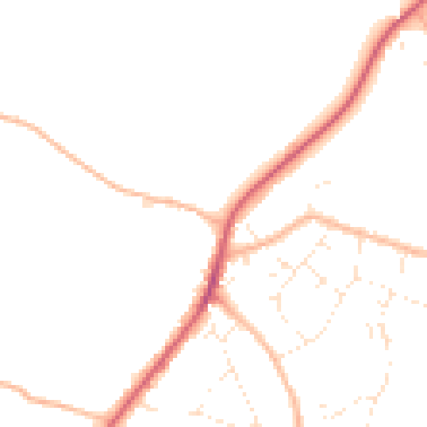 Daytime road noise heatmap for BS36 1RH