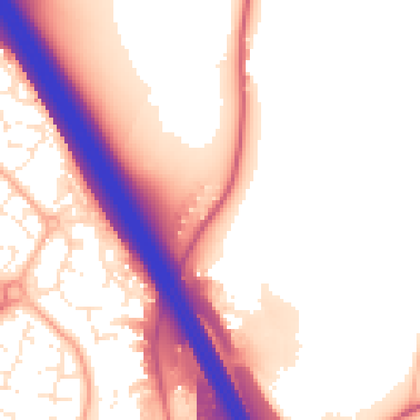Daytime road noise heatmap for BS36 1RZ