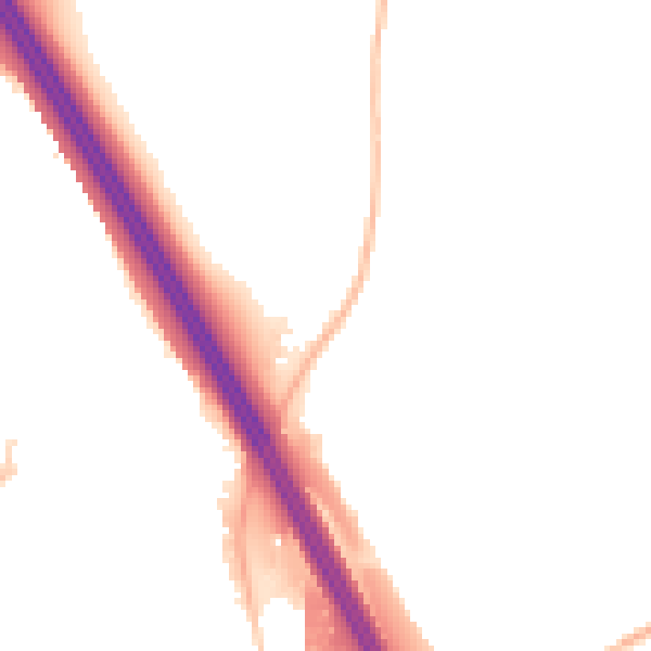 Night-time road noise heatmap for BS36 1RZ