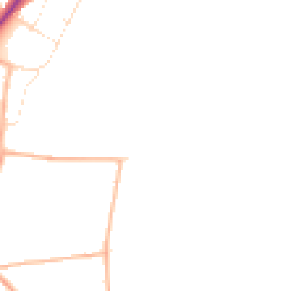 Daytime road noise heatmap for BS36 2TY