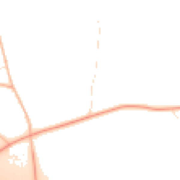 Daytime road noise heatmap for BS36 2UW