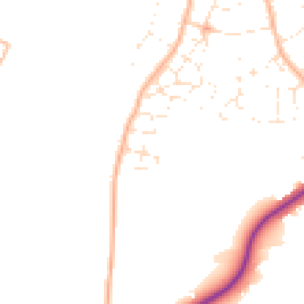 Daytime road noise heatmap for BS36 2WB