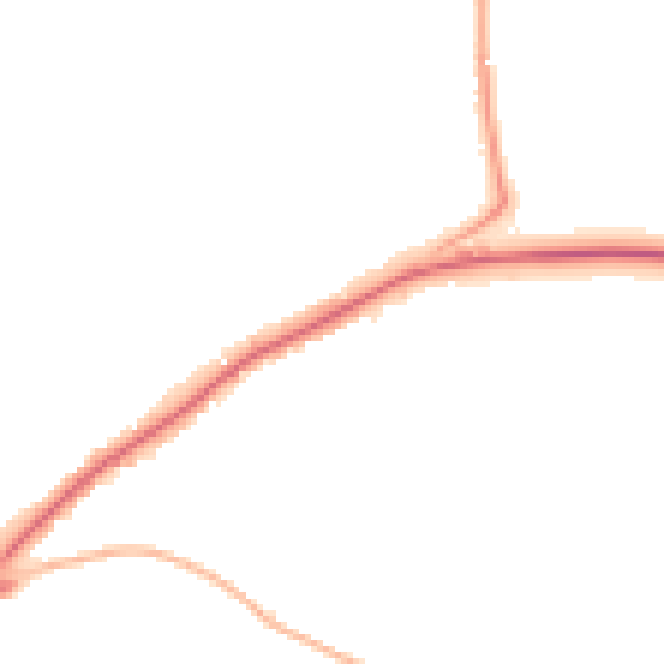 Night-time road noise heatmap for BS40 5AN