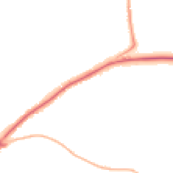 Night-time road noise heatmap for BS40 5AP