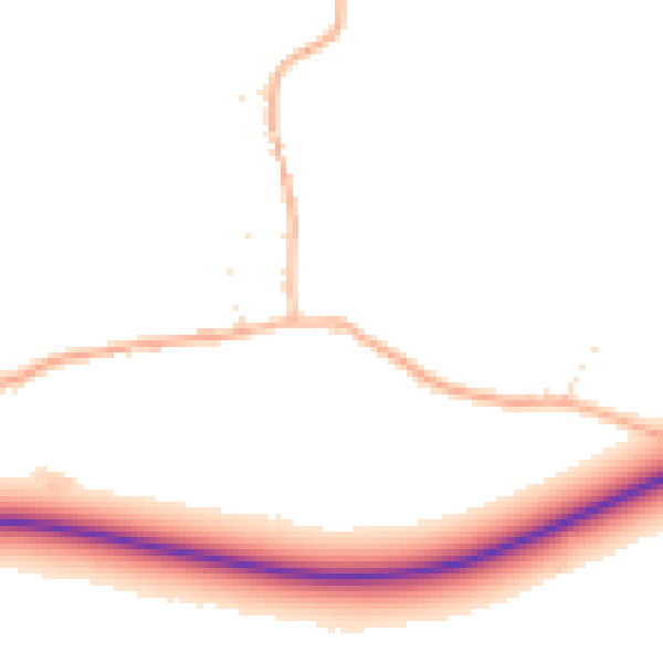 Daytime road noise heatmap for BS40 5BL