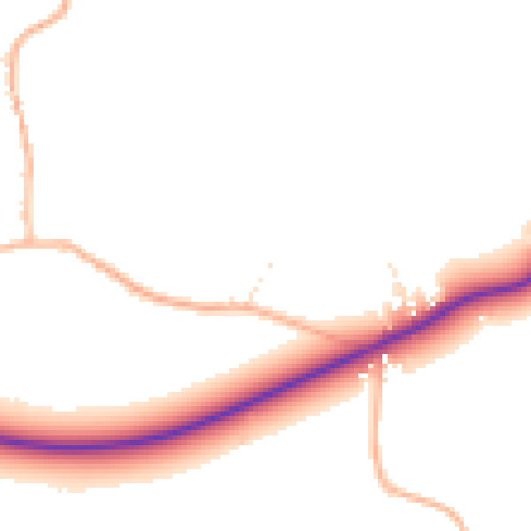Daytime road noise heatmap for BS40 5BP
