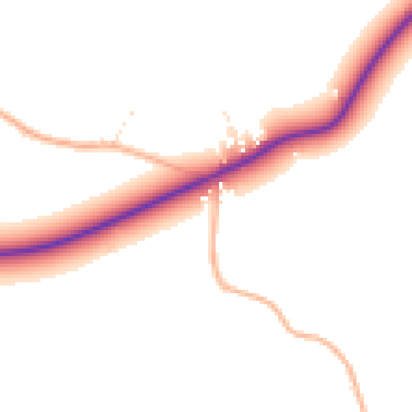 Daytime road noise heatmap for BS40 5BX
