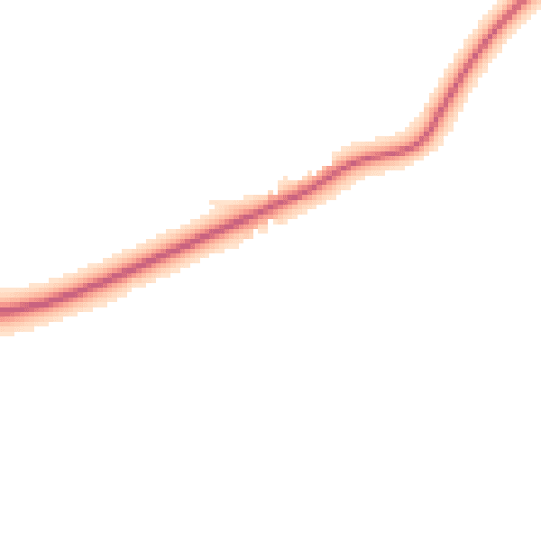 Night-time road noise heatmap for BS40 5BY