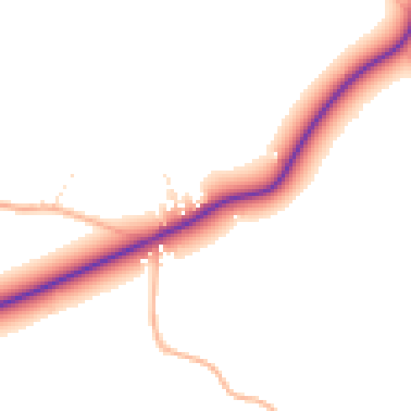 Daytime road noise heatmap for BS40 5DB