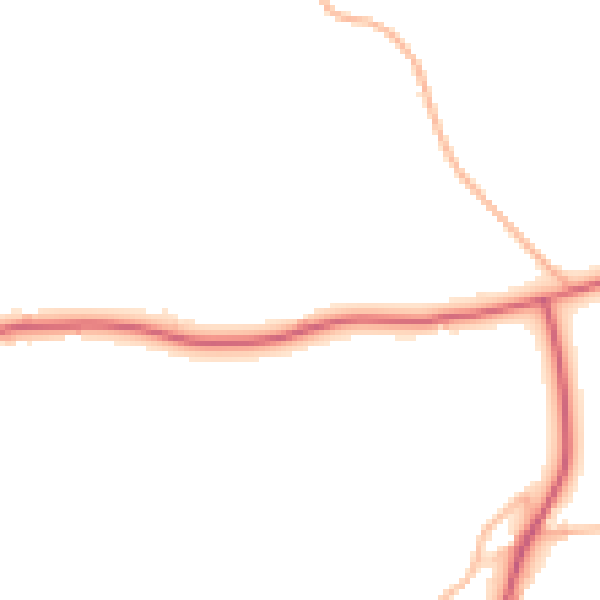 Daytime road noise heatmap for BS40 5DG
