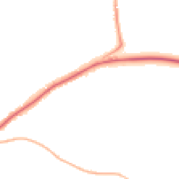 Night-time road noise heatmap for BS40 5DZ