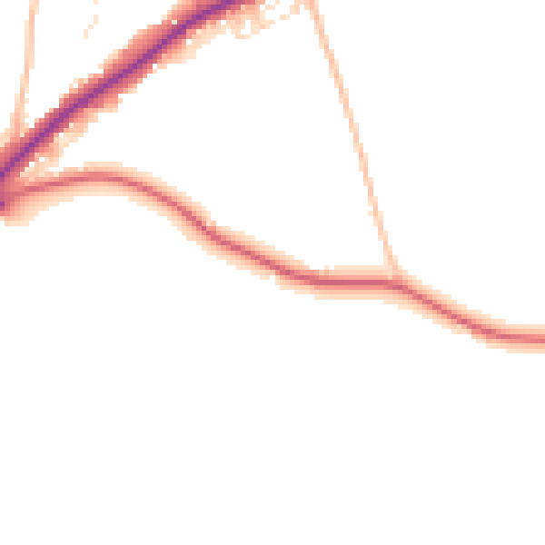 Daytime road noise heatmap for BS40 5EB