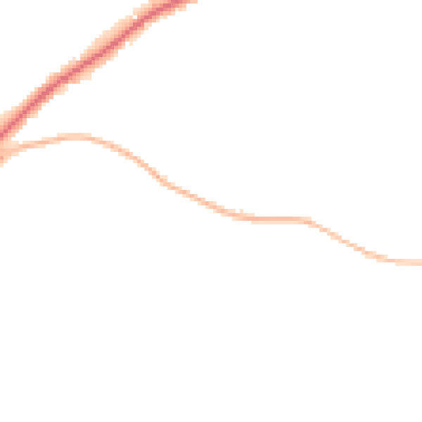 Night-time road noise heatmap for BS40 5EB