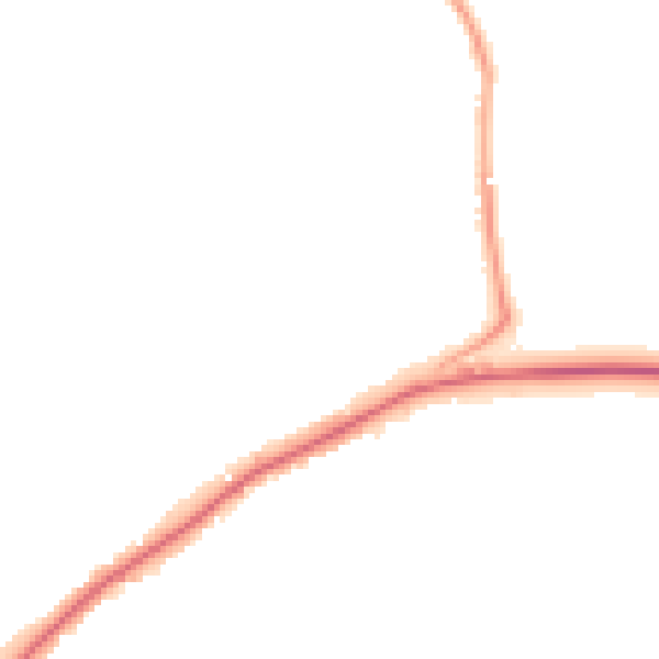 Night-time road noise heatmap for BS40 5HA