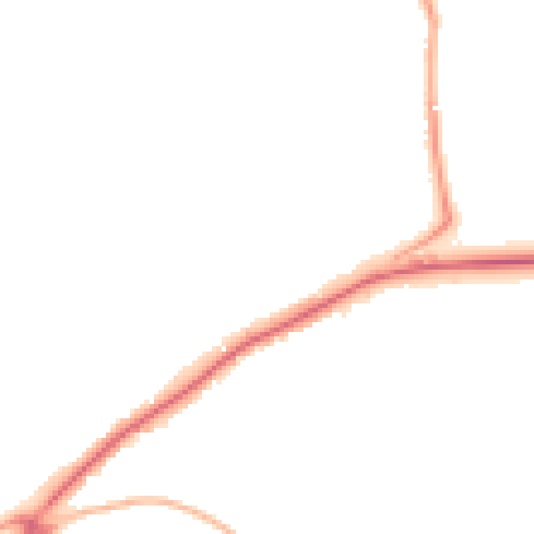Night-time road noise heatmap for BS40 5HE