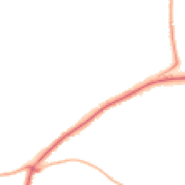 Night-time road noise heatmap for BS40 5HG