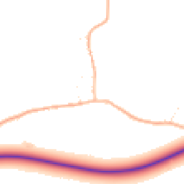 Daytime road noise heatmap for BS40 5HL