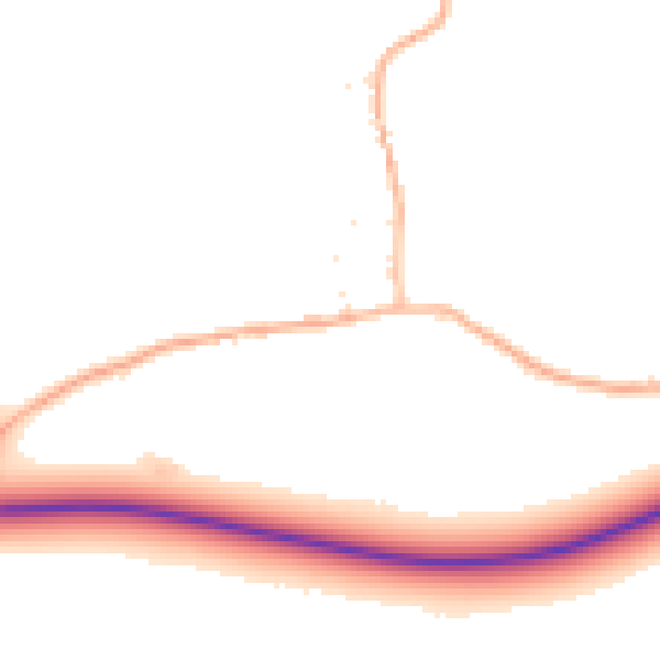 Daytime road noise heatmap for BS40 5HU